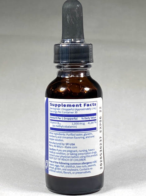 B12 Methylcobalamin 1000 mcg 1 fl oz image 1