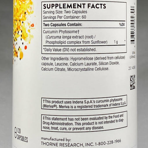 Curcumin Phytosome 120 Capsules image 1