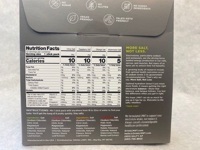 LMNT Electrolyte Drink Mix - 12 Pack image 1