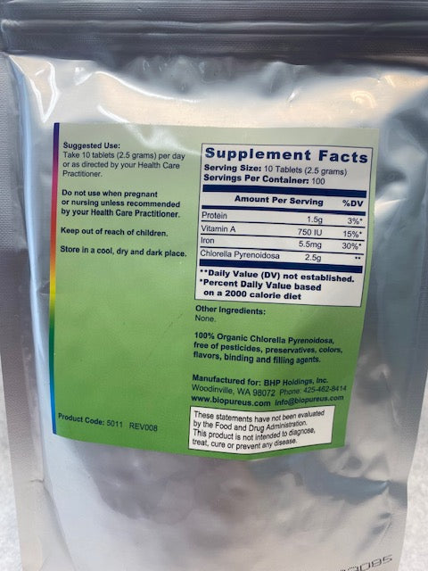 Chlorella Pyrenoidosa - 1,000 tablets image 1
