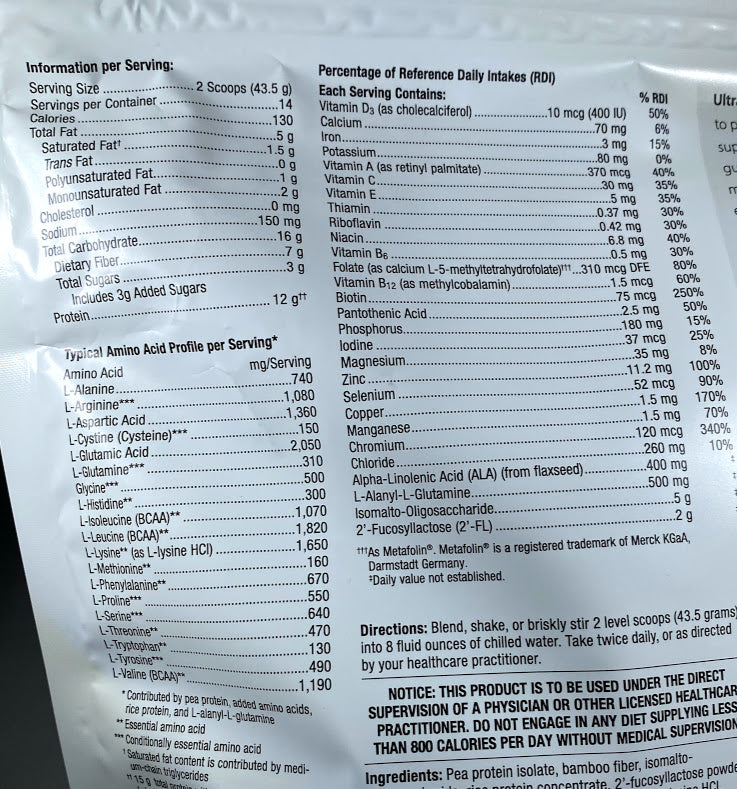 UltraGI Replenish Vanilla 546g image 1