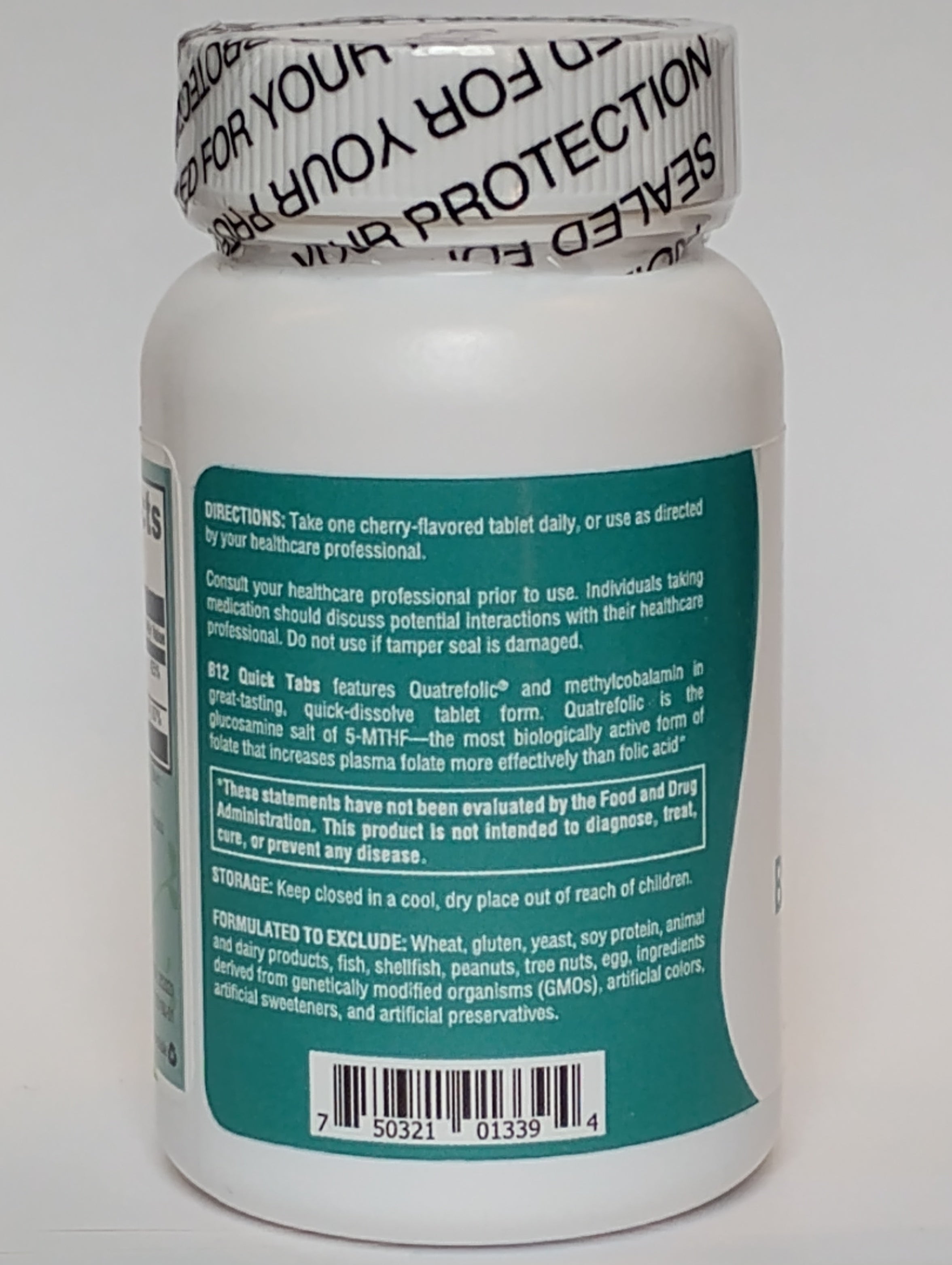 B12 Quick Tabs Cherry - 60 Tablets