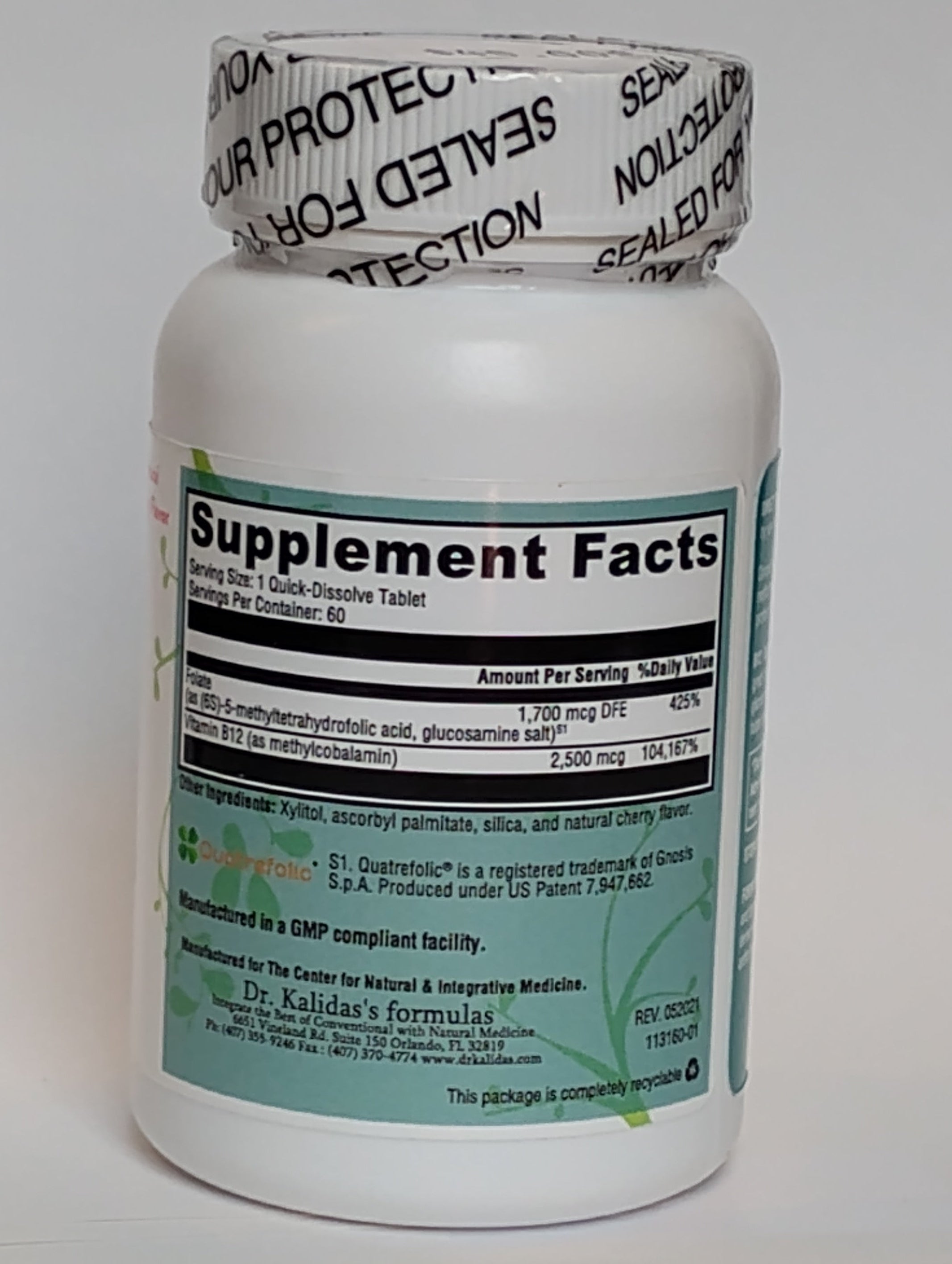 B12 Quick Tabs Cherry - 60 Tablets