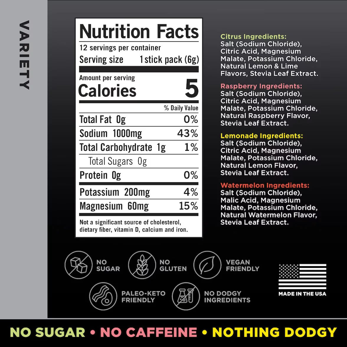 LMNT Electrolyte Drink Mix - 12 Pack