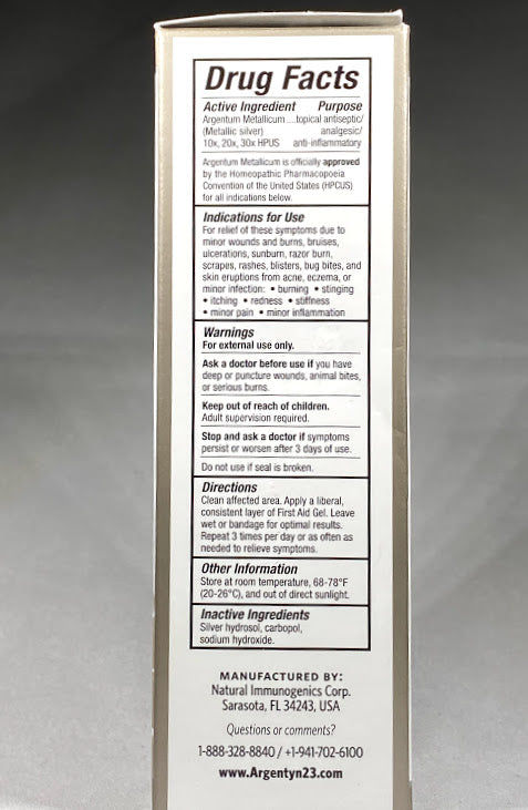 Argentyn 23 2 oz First Aid Gel image 1