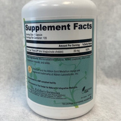 Zinc Glycinate - 120 Capsules image 1